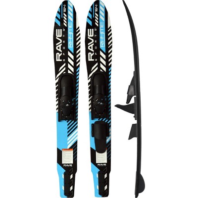  Rave Sports Adult Rhyme Shaped Combo Water Skis Blue - 2pc 