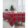 Solino Home Linen Plaid Tablecloth | Madras Holiday Plaid - 2 of 4