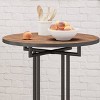 Christopher Knight Home 32" Westleigh Round Industrial Bar Table Dark Brown: Piping-Inspired Base, Pine Veneer Top, 42" Height - 4 of 4