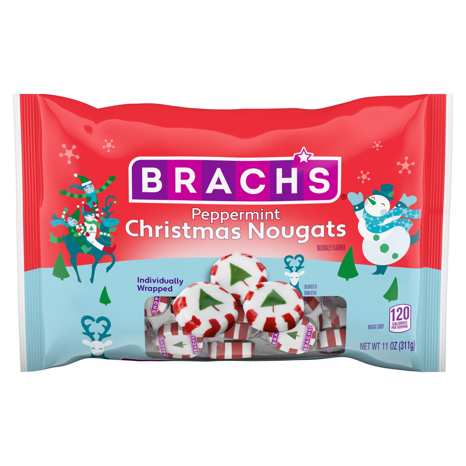 Brach's Christmas Peppermint Nougats - 11oz