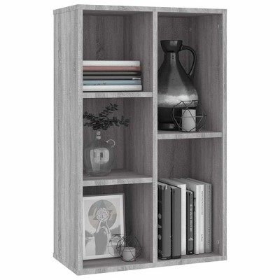 CLIHOME Freestanding Display Bookcase, Engineered Wood Kitchen Sideboard Book Cabinet