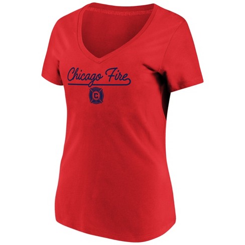 St. Louis Cardinals Women's Red V-Neck T-Shirt