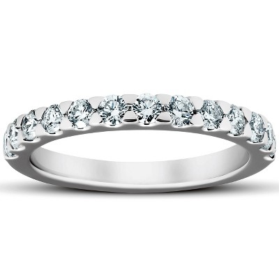 Pompeii3 3/4Ct Diamond Wedding Womens Ring Anniversary Stackable Band 14k White Gold