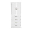 YOOCOZZ 72.2 Inch Freestanding Bathroom Cabinet with 3 Drawers, Adjustable Shelf, Soft-Close Doors, MDF Panels, Steel Handles - 2 of 4