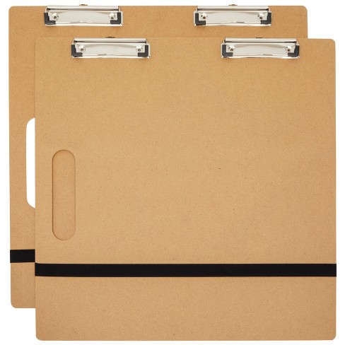 2 Pack 18 x 18 Inch Artist Sketch Tote Board MDF Drawing Board with Clips  and Handle Art Boards Supplies for Drawing Painting Classroom Studio or  Field Use