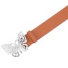 INSPIRE CHIC Women's Fashion Versatile Rhinestone Butterfly Buckle Belt - 2 of 4