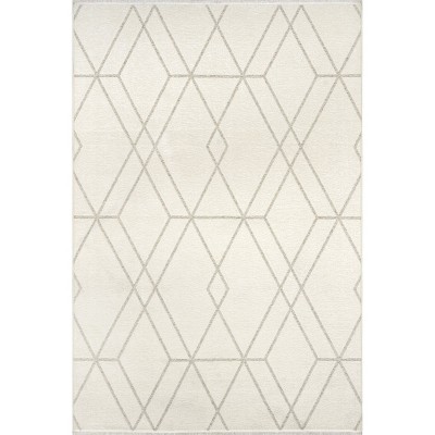 Nuloom Sinclair Lattice Reversible Pet Friendly Premium Machine Washable Area Rug