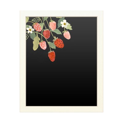 Trademark Fine Art Functional Chalkboard with Printed Artwork - Victoria Borges 'Fresh Fruit I' Chalk Board Wall Sign