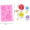Aoibox 2PCS Rose Flowers Silicone Molds for Cake, Chocolate, Wedding Decorating, Fondant, Sugarcraft Baking Tools - 3 of 4