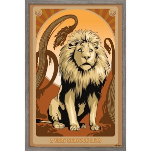 Trends International Wicked: For Good (2025) - A Very Nervous Lion Framed Wall Poster Prints - 1 of 4