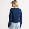 Lands' End Women's Fine Gauge Cotton Milano Blazer Sweater - 2 of 4
