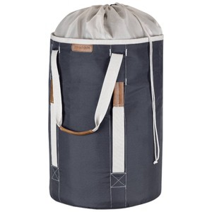 CleverMade Laundry Duffel LUXE 300D Charcoal/Cream - 1 of 4