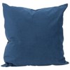 Northlight 17" Navy Blue and Gold Foil Crackle Square Velvet Throw Pillow - 4 of 4