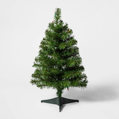 2ft Pre-Lit Alberta Spruce Multicolored Lights Artificial Christmas Tree - Wondershop™