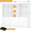 Aheaplus 71'' Tall Closet Storage Organizer with Drawers, Freestanding Closet System with Adjustable Shelves - 3 of 4
