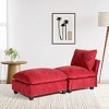 WestinTrends Augusta 68.5" Chenille Upholstered Indoor Chaise Lounge Chair - 2 of 4