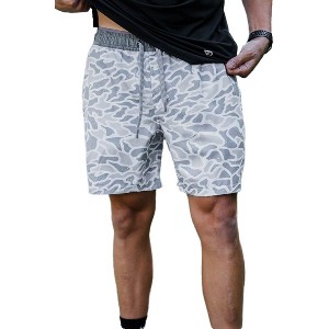 Burlebo Men's Athletic Workout 5.5" Inseam Shorts With Built-in Liner - 1 of 3