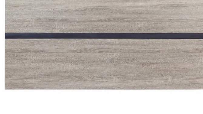 60&#34; Patwin Dining Table Gray Oak/Black Finish - Acme Furniture, 2 of 7, play video