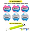 Xcello Sports Volleyball Assorted Graphics with Pump Pink/Blue, Grey/Blue (Pack of 6) - 3 of 4