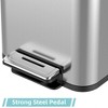 8 Gallon Trash Bin, Stainless Steel Trash Can with  Removable Inner Bucket, Soft Close Lid - 4 of 4