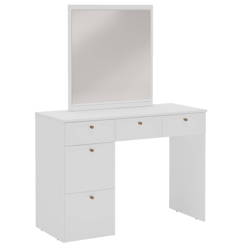 Nevada Vanity with Mirror White - Polifurniture