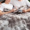 Cozy Bliss Bubble Faux Fur Throw Blankets, Plush Soft Thick Blanket for Sofa, Bedroom, Living Room - 3 of 4