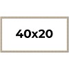 PosterPalooza | 40x20 Thin Barnwood Picture Frame, UV Acrylic, 2 Finishes - Grey and Black - 2 of 4