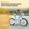 RoyalBaby Princess Girl Kids Bicycle with Training Wheels - 2 of 4