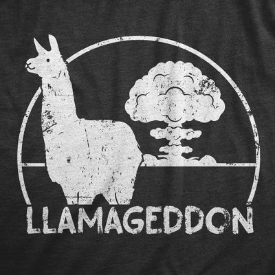 Мужские футболки Crazy Dog T-Shirts, Inc. Mens Llamageddon T Shirt Funny Sarcastic Dooms Day Llama Explosion Graphic Tee for Guys - Crazy Dog Men's T Shirt for Animal Lovers Black S — фото 2