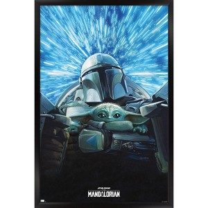Trends International Star Wars: The Mandalorian Season 3 - Lightspeed Framed Wall Poster Prints - 1 of 4
