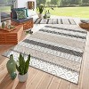 World Rug Gallery Marbella Contemporary Boho Indoor/Outdoor Area Rug - 2 of 4
