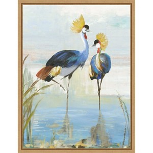 Amanti Art Heron Pairing by Aimee Wilson Framed Canvas Wall Art - 1 of 4