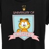 Women's - Garfield - University Badge Short Sleeve Graphic T-Shirt - image 2 of 4