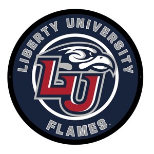 Evergreen Ultra-Thin Edgelight LED Wall Decor, Round, Liberty University- 23 x 23 Inches Made In USA - 1 of 4