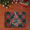 Unique Bargains Christmas Place Mats Linen Red Green White 13" x 17.7" 2 Pcs - 2 of 4