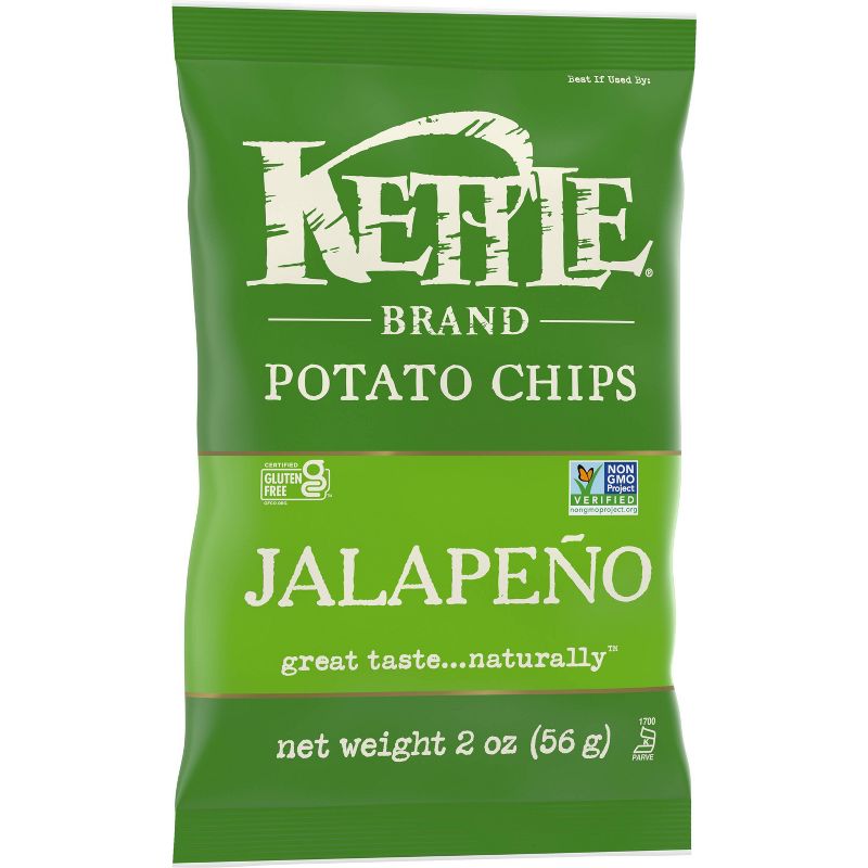 Kettle Brand Potato Chips Jalapeno Kettle Chips Snack - 2oz, 3 of 6