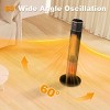 SEVOBAL Indoor Heaters 33" Tower Space Heater with 3D Flame Oscillation Adjustable Thermostat for Bedroom Living Room - 3 of 4