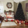 Whisen 7FT Artificial Christmas Tree Unlit Douglas Fir with Realistic Branches and 1346 Tips - Black - 2 of 4
