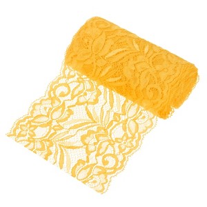 Unique Bargains Elastic Lace Fabric Ribbon Stretchy Trim W Floral Pattern for Bridal Wedding 1 Pc - 1 of 4