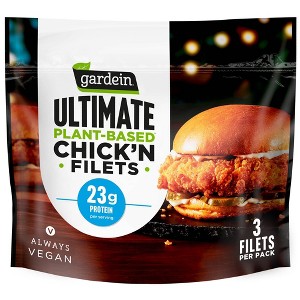 Gardein Ultimate Frozen Plant-Based Chick'n Filets - 15oz - 1 of 4