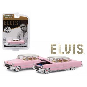 1955 Cadillac Fleetwood Series 60 Special Elvis Presley "Pink Cadillac" (1935-1977) 1/64 Diecast Model Car by Greenlight - 1 of 3