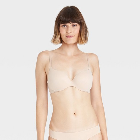 Women's Essential Comfort Wire Bra - Auden™ Beige 34A