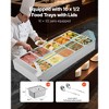 VEVOR Commercial Food Warmer, 1700W Electric Stainless Steel Steam Food Warmer with Glass Cover, 10-Pan Countertop Buffet Bain Marie, Silver - 4 of 4