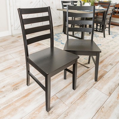 target black dining chairs