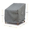 Summerset Shield Platinum Series High Back Club Chair Cover Heavy-Duty Weatherproof & UV-Resistant Protection 32" x 34" x 39.5" - 2 of 4