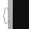 vidaXL Patio Retractable Side Awning 31.5"x118.1" Black - 3 of 4