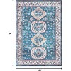 Vintage Area Rug Small Entryway Rug Indoor Non-Slip Doormat Washable Stain Resistant Floor Carpet Boho Accent Rug - 2 of 4