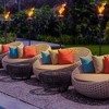Sorbus Outdoor Metal Patio Torches - Use for Deck, Patio, Back Yard, Out Door parties - Includes Fiberglass Wick and Snuffer Cap (60 Inch, 2 Pack) - 2 of 4