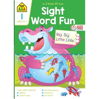 School Zone Sight Word Fun Grade 1 Workbook - (Paperback)