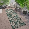 World Rug Gallery Modern Floral Flowers Textured Flat Weave Indoor/Outdoor Area Rug - 2 of 4